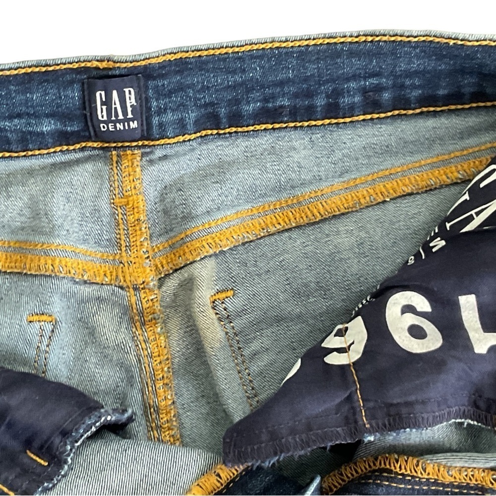 GAP 1969 Bootcut Mid-rise‎ Distressed Denim Blue Jean - Size 8/29R - Picture 4 of 7